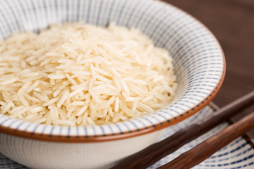 basmati rice in a bowl