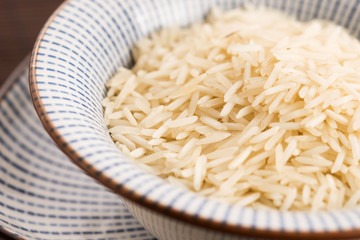 basmati rice in a bowl