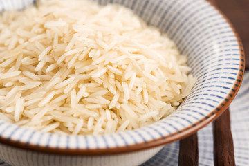 basmati rice in a bowl