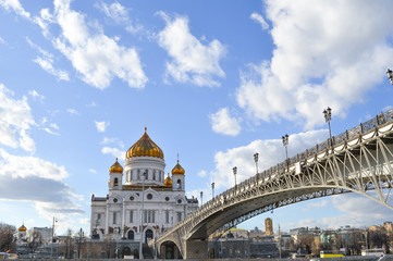Cathedral of Christ the Saviour.in Moscow