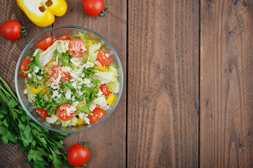 Vegetable Salad with parmesan