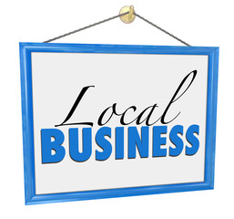 Local Business Hanging Sign Advertisement Independent Entreprene