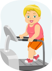 Senior Woman Treadmill