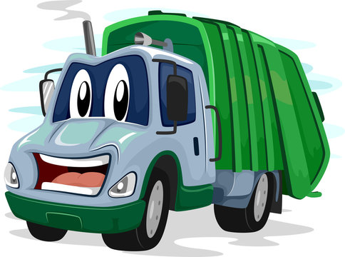 Mascot Garbage Truck