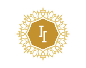 II initial royal letter logo