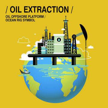 oil extraction upon sea