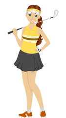 Girl Teen Golf