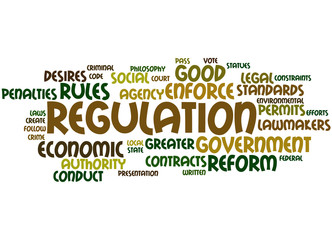 Regulation, word cloud concept 7