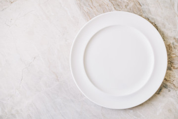 Empty white plate or dish
