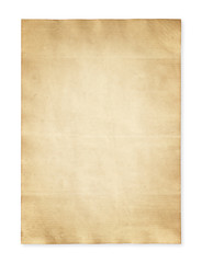 Naklejka premium Old paper isolated on white background