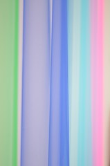 カラフルなカーテン