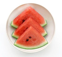 Fresh watermelon in bowl