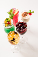different cocktails