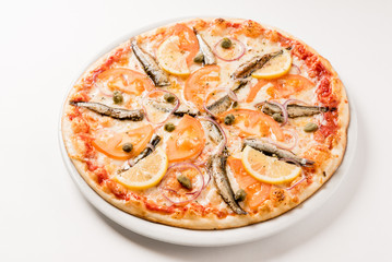 pizza with sprat