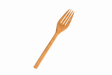 fork on white background. clipping path