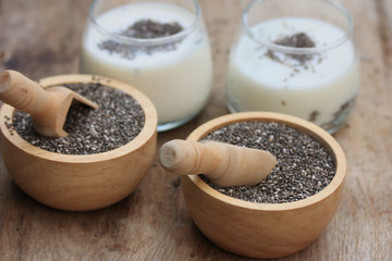 chia seed and yogurt smoothies