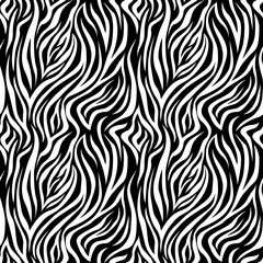 Naklejka premium Zebra Stripes Seamless Pattern