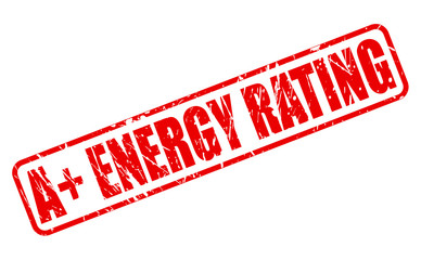 A+ ENERGY RATING red stamp text