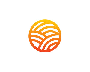 Sun Farm Logo Design Template