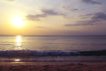 beach blurred background landscape sea shore