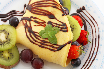 おいしそうなクレープ