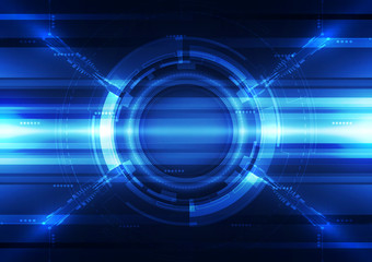 Abstract futuristic digital technology background. Illustration Vector