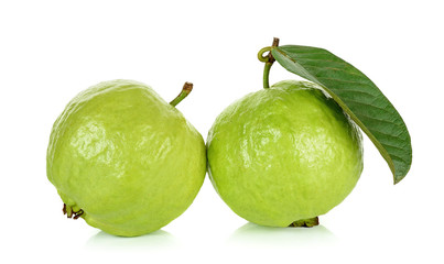 Guava fruit isolated on the white background