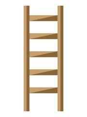 Ladder isolated, flat style