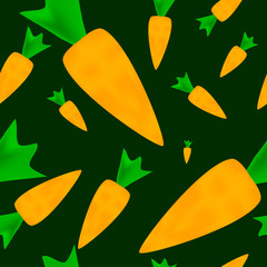 carrots, vector, seamless pattern. vector