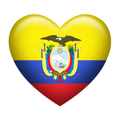 Ecuador Insignia Heart Shape