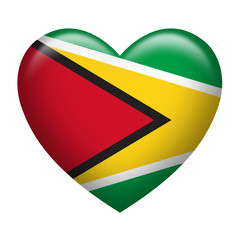 Guyana Insignia Heart Shape