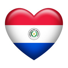Paraguay Insignia Heart Shape