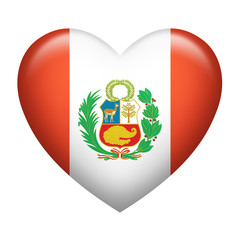 Peru Insignia Heart Shape