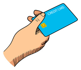 Hand Giving A Credit Card