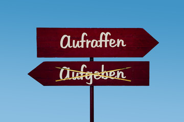 Schild 48 - Aufraffen