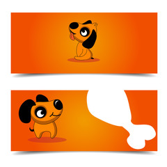 Dog and card brochure template