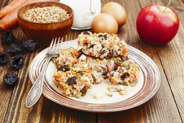 Casserole of buckwheat
