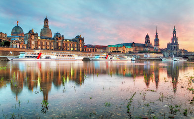The old town of Dresden with the Hofkirche