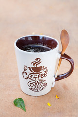 coffee Mug with a spoon