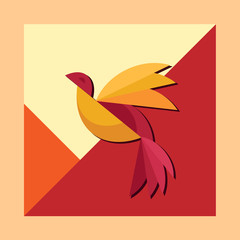 Bird design and paper flooding