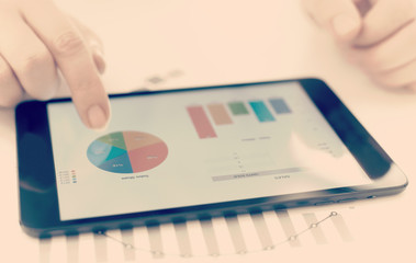 Businessman and statistics