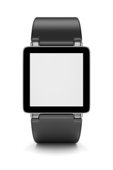 Smartwatch with Blank Display, Front View