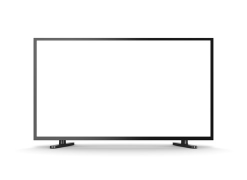 Television Set With Blank Screen