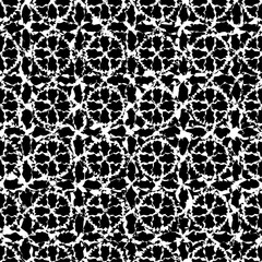 Seamless black and white decorative vector backgroun. Print. Repeating background.