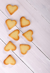 Cookies in heart shape