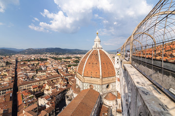 Obraz premium View of the Cathedral Santa Maria del Fiore in Florence, Italy