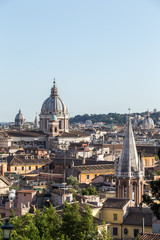 Fototapeta na wymiar View of Rome historic center, Italy