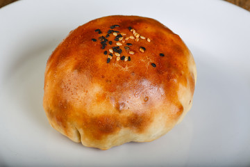 Uzbek traditional pastry - samsa
