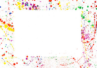 abstract watercolor frame