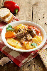 stew with meat and vegetables